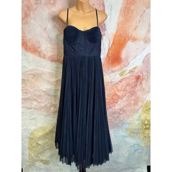 Anthropologie Hutch Pleated Sweetheart Dress $348 - Picture 8 of 11